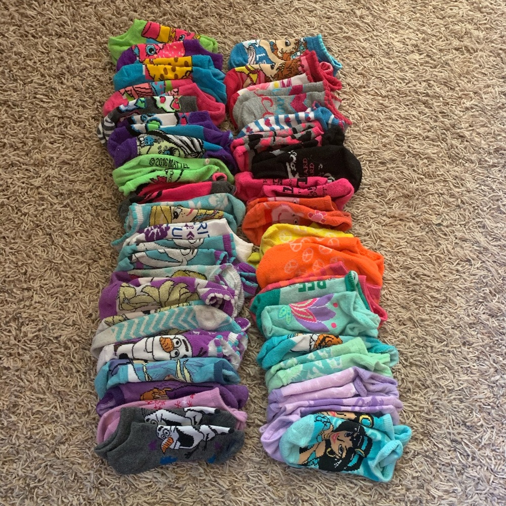 40 Pairs Girls Socks Size small